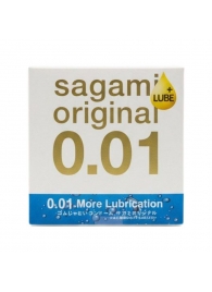 Увлажнённый презерватив Sagami Original 0.01 Extra Lub - 1 шт. - Sagami - купить с доставкой в Красноярске