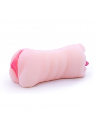 Телесный двусторонний мастурбатор - вагина и ротик - Boys of Toys - в Красноярске купить с доставкой