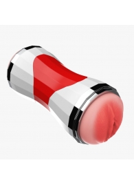 Двусторонний мастурбатор в колбе Power Grip Cup - вагина и ротик - Boys of Toys - в Красноярске купить с доставкой