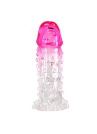 Прозрачно-розовая насадка на пенис Wilford - 13,5 см. - Baile - в Красноярске купить с доставкой Прозрачно-розовая насадка на пенис Wilford - 13,5 см. - Baile - в Красноярске купить с доставкой
