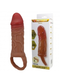 Реалистичная насадка на член Peirre - 15,5 см. - Baile - в Красноярске купить с доставкой Реалистичная насадка на член Peirre - 15,5 см. - Baile - в Красноярске купить с доставкой