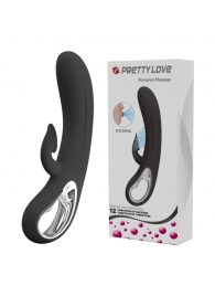 Черный вибратор-кролик Romance Massage - 24 см. - Baile купить в Красноярске с доставкой в Orgasmix.ru Черный вибратор-кролик Romance Massage - 24 см. - Baile