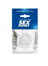 Эрекционное кольцо с мягкой стимулирующей насадкой - Sex Expert - в Красноярске купить с доставкой