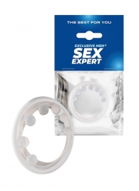 Эрекционное кольцо с мягкой стимулирующей насадкой - Sex Expert - в Красноярске купить с доставкой