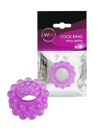 Лиловое эрекционное кольцо с 2 рядами стимулирующих шариков - Erowoman-Eroman - в Красноярске купить с доставкой Лиловое эрекционное кольцо с 2 рядами стимулирующих шариков - Erowoman-Eroman - в Красноярске купить с доставкой