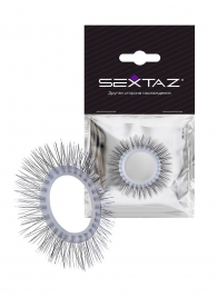 Круглое эрекционное кольцо с «ресничками» - Sextaz - в Красноярске купить с доставкой