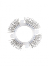 Эластичное кольцо с «ресничками» и 4 шариками - Sextaz - в Красноярске купить с доставкой