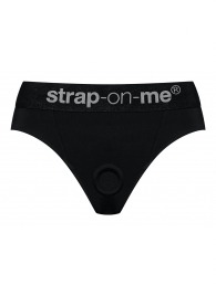 Черные трусики для насадок Heroine Lingerie Harness - size XL - Strap-on-me - купить с доставкой в Красноярске