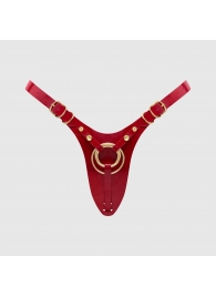 Красный пояс для фиксации насадок Strap-On-Me Leatherette Harness Fabulous - Strap-on-me - купить с доставкой в Красноярске