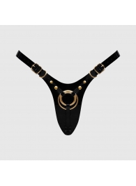 Черный пояс для фиксации насадок Strap-On-Me Leatherette Harness Fabulous - Strap-on-me - купить с доставкой в Красноярске