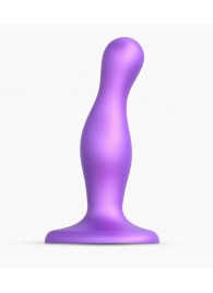 Фиолетовая насадка Strap-On-Me Dildo Plug Curvy size S - Strap-on-me - купить с доставкой в Красноярске