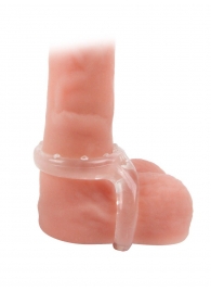 Прозрачное двойное эрекционное кольцо - Sex Expert - в Красноярске купить с доставкой