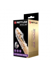 Прозрачная насадка на пенис Booker - 8 см. - Baile - в Красноярске купить с доставкой