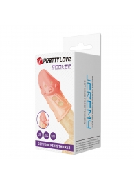 Телесная насадка на пенис Booker - 8 см. - Baile - в Красноярске купить с доставкой