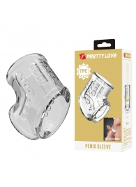 Прозрачная насадка на пенис и мошонку - Baile - в Красноярске купить с доставкой