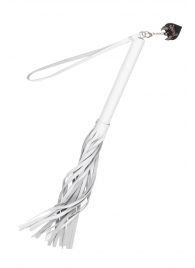 Белая кожаная плеть - 50 см. - Pecado - купить с доставкой в Красноярске