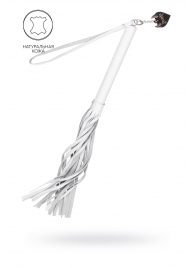 Белая кожаная плеть - 50 см. - Pecado - купить с доставкой в Красноярске