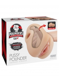 Телесный мастурбатор-вагина Pussy Pounder Squeeze Stroker - Pipedream - в Красноярске купить с доставкой