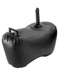 Черное надувное кресло с платформой для фиксации дилдо Body Dock Inflatable Love Seat - Pipedream - купить с доставкой в Красноярске