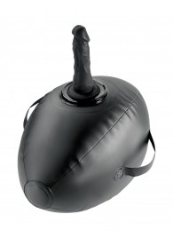 Черный надувной мяч с платформой для фиксации дилдо Body Dock Inflatable Love Ball - Pipedream - купить с доставкой в Красноярске