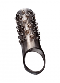 Дымчатая насадка на пенис с выпуклостями - 12 см. - Sex Expert - в Красноярске купить с доставкой