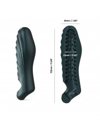 Серая силиконовая насадка на пенис с подхватом Manwan Ryzer - Manwan - в Красноярске купить с доставкой