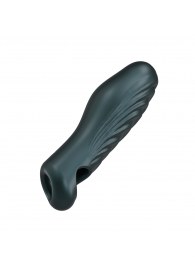 Серая силиконовая насадка на пенис с подхватом Manwan Ryzer - Manwan - в Красноярске купить с доставкой