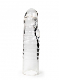 Прозрачная закрытая насадка на член - 15 см. - Sex Expert - в Красноярске купить с доставкой