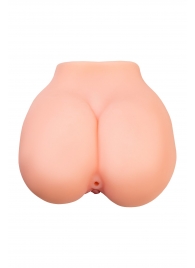 Реалистичный мастурбатор в форме попки с 2 любовными входами - No Name - в Красноярске купить с доставкой