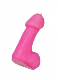 Розовая свеча в форме пениса - 47 гр. - Pecado - купить с доставкой в Красноярске