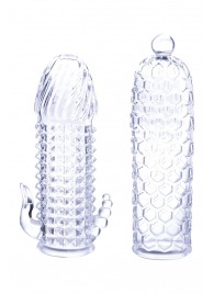 Набор из 2 прозрачных насадок на член Seductive Tickler Sleeves Set - NMC - в Красноярске купить с доставкой