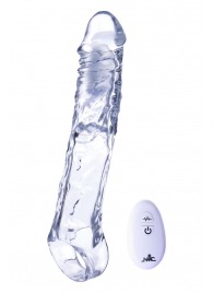 Прозрачная насадка-удлинитель Length Enhancer With Bullet с подхватом - 22,3 см. - NMC - в Красноярске купить с доставкой