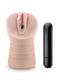 Телесный мастурбатор-вагина Ayumi с вибрацией - Blush Novelties - в Красноярске купить с доставкой