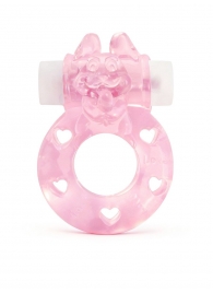 Розовое эрекционное виброкольцо в форме зайчика - 1137 - в Красноярске купить с доставкой