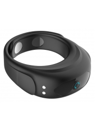 Черное эрекционное виброкольцо на ремешках - Boys of Toys - в Красноярске купить с доставкой