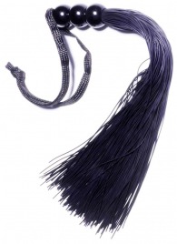 Черная силиконовая плетка - 25,4 см. - Boys of Toys - купить с доставкой в Красноярске