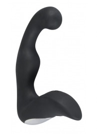 Черный перезаряжаемый стимулятор простаты с вибрацией - 14,6 см. - Orion - в Красноярске купить с доставкой