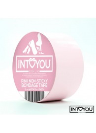 Розовый скотч для фиксации Non-Sticky Bondage Tape - 15 м. - Intoyou - купить с доставкой в Красноярске