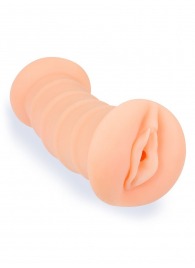 Телесный двусторонний мастурбатор с вибропулей и эрекционными кольцами в комплекте - Sexy Girl - в Красноярске купить с доставкой