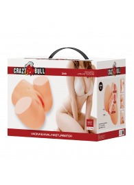 Телесный мастурбатор Liora с 2 любовными тоннелями - Baile - в Красноярске купить с доставкой