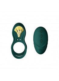 Зеленое эрекционное виброкольцо Bayek с пультом ДУ - Zalo - в Красноярске купить с доставкой