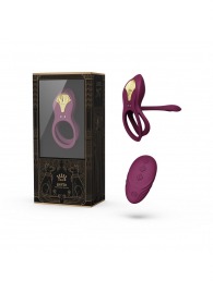 Фиолетовое эрекционное виброкольцо Bayek с пультом ДУ - Zalo - в Красноярске купить с доставкой