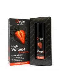 Жидкий вибратор Orgie High Voltage Strawberry - 15 мл. - ORGIE - купить с доставкой в Красноярске