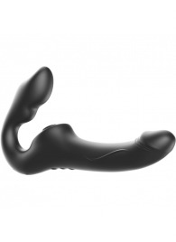 Черный безремневой страпон с 3 моторами - Ibiza - купить с доставкой в Красноярске