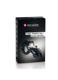 Пояс верности с электростимуляцией Mystim Pubic Enemy No1 Black Edition - MyStim - купить с доставкой в Красноярске