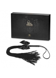 Чёрная плётка Lilly Whip Bijoux - Bijoux Indiscrets - купить с доставкой в Красноярске