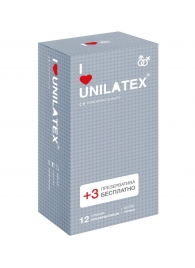 Презервативы с точками Unilatex Dotted - 12 шт. + 3 шт. в подарок - Unilatex - купить с доставкой в Красноярске