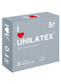 Презервативы с точками Unilatex Dotted - 3 шт. - Unilatex - купить с доставкой в Красноярске