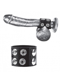 Ремень на член и мошонку 1.5  Cock Ring With Ball Strap - BlueLine - купить с доставкой в Красноярске