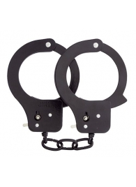 Чёрные наручники из листового металла BONDX METAL CUFFS BLACK - Dream Toys - купить с доставкой в Красноярске